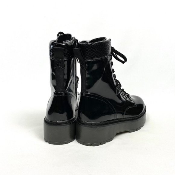 New Circus By Sam Edelman Sanders Black Lace-Up Platform Boot - Picture 6 of 9